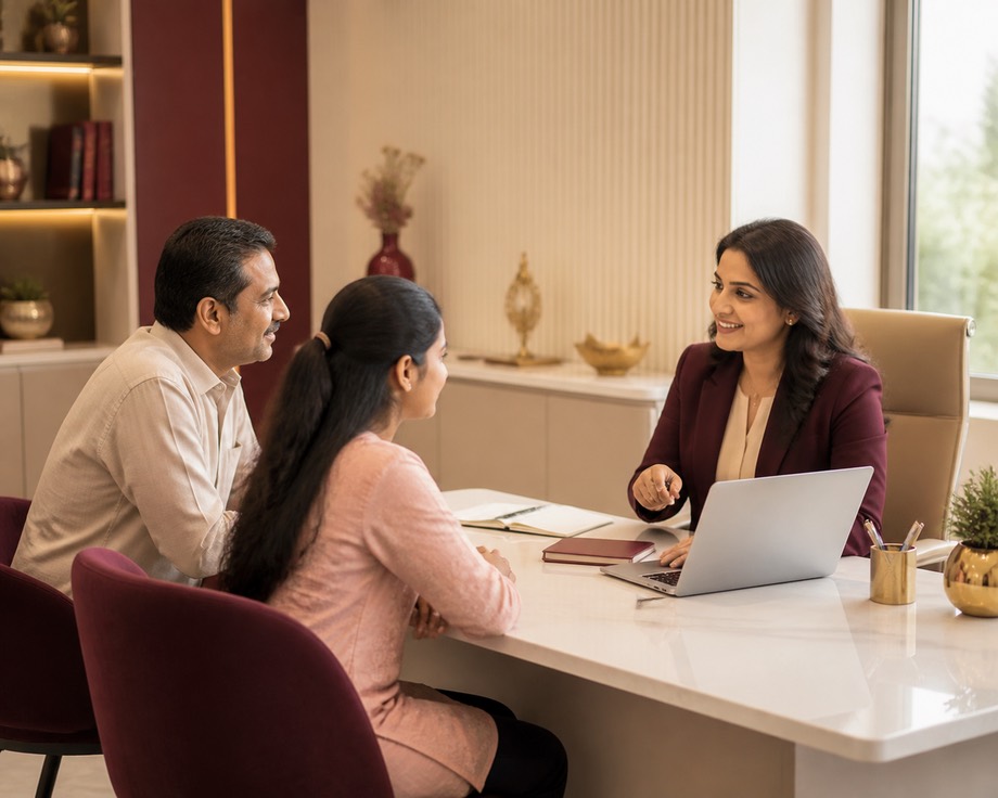 Joy Academy counsellor consultation desk